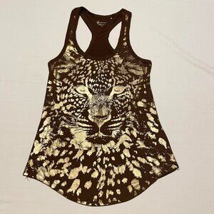Guess Animal Print Tank Top Womens Size Large